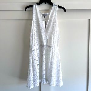 NWT white beach coverup